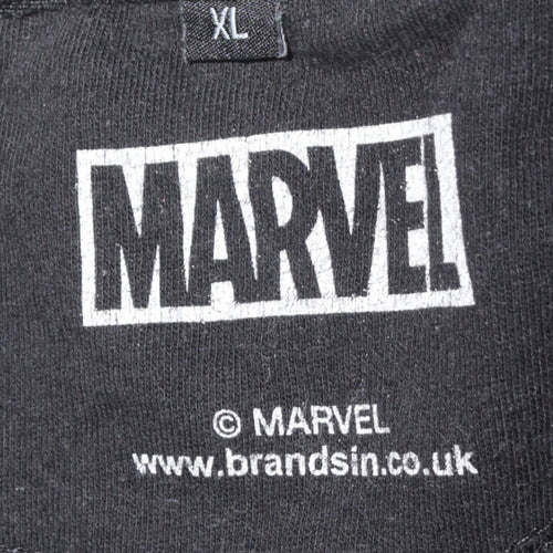 Marvel Men's Black Panther Black XL Graphic Long Sleeve T-Shirt