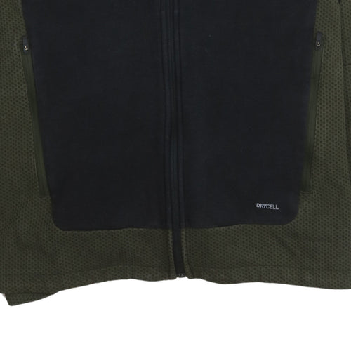 Puma Men’s Green Full Zip Hoodie L City Football Sportswear