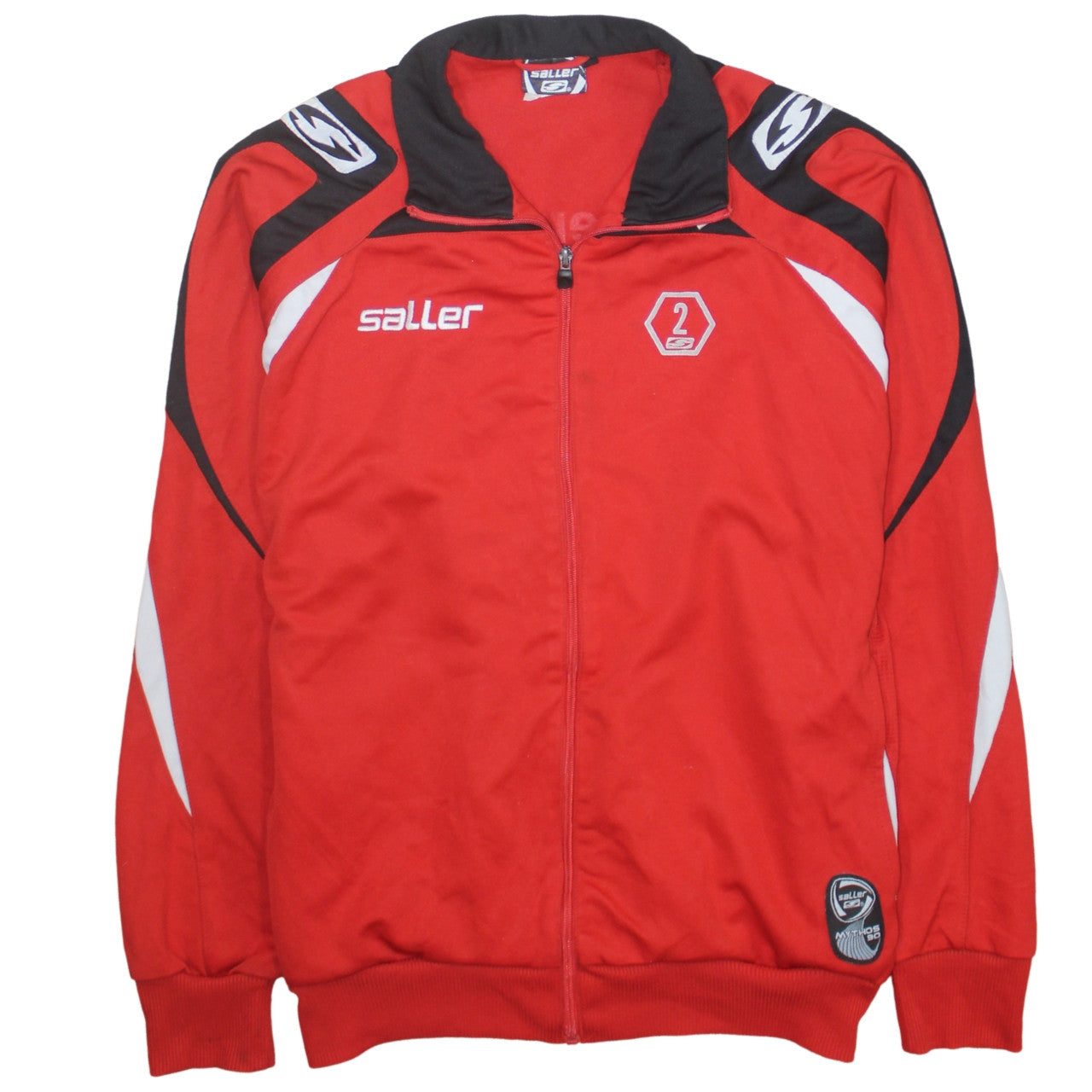 Saller Men's Red Track Jacket Football Team Sportswear Size L