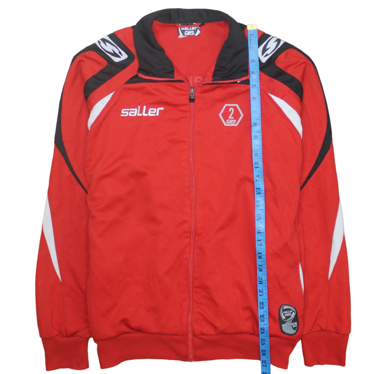 Saller Men's Red Track Jacket Football Team Sportswear Size L