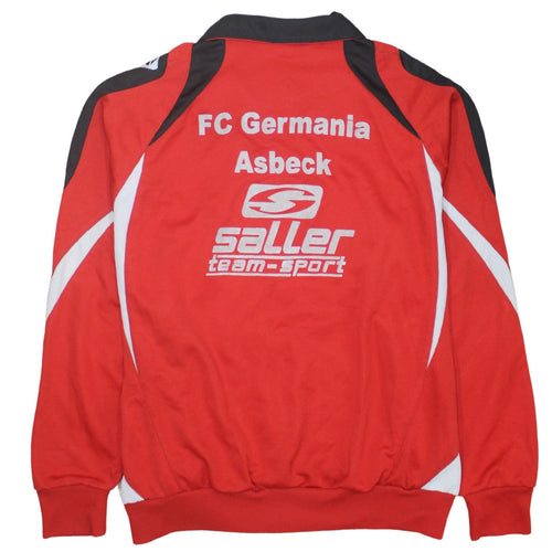 Saller Men's Red Track Jacket Football Team Sportswear Size L