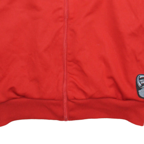 Saller Men's Red Track Jacket Football Team Sportswear Size L