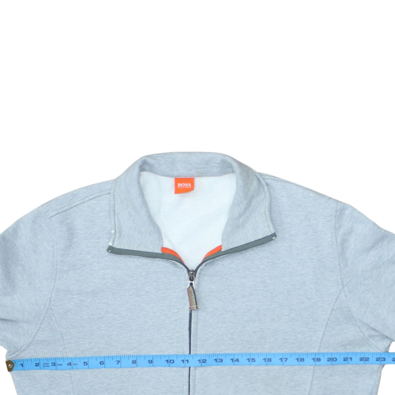 Hugo Boss Men's Grey Full Zip Sweatshirt XL Regular Fit