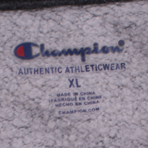 Champion Boys Grey XL Pullover Hoodie Fleece Sweatshirt with Logo