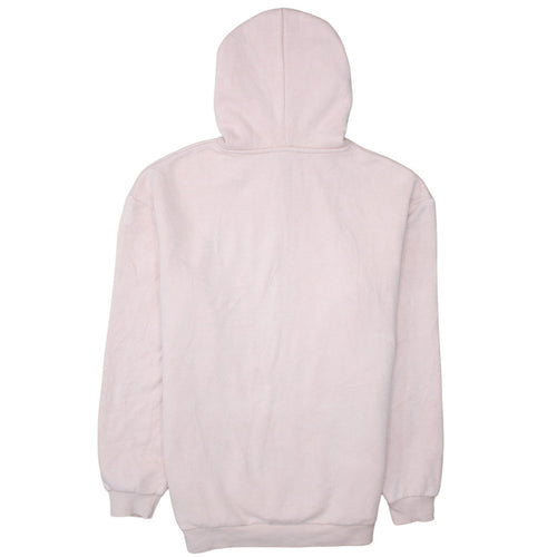 Fila Womens Pink Leopard Logo Pullover Hoodie Medium