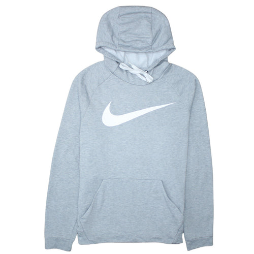 Nike Men's Grey Dri-Fit Pullover Hoodie M Regular Fit Sportswear