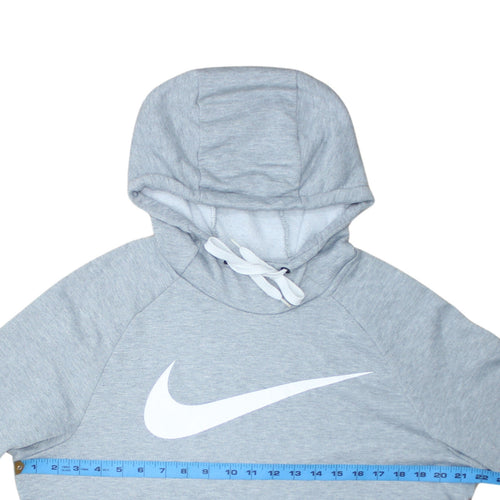 Nike Men's Grey Dri-Fit Pullover Hoodie M Regular Fit Sportswear