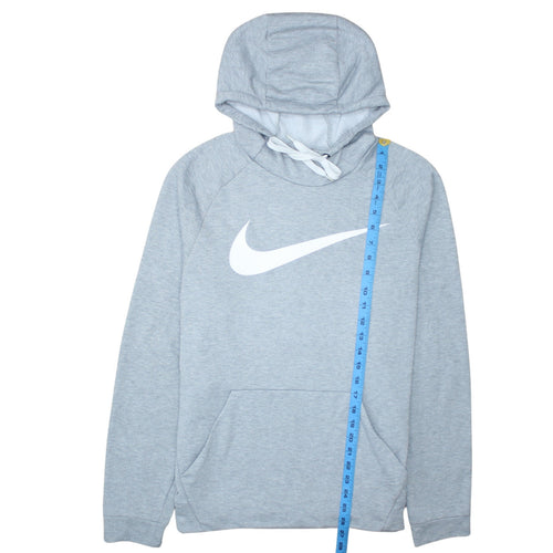 Nike Men's Grey Dri-Fit Pullover Hoodie M Regular Fit Sportswear