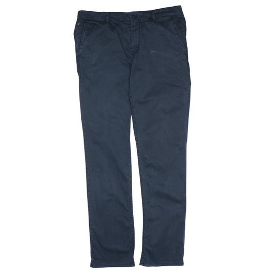 Hugo Boss Men's Blue Chino Trousers Size 36 Regular Fit