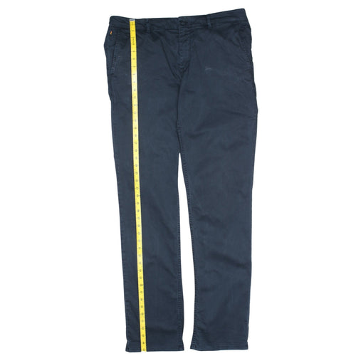 Hugo Boss Men's Blue Chino Trousers Size 36 Regular Fit