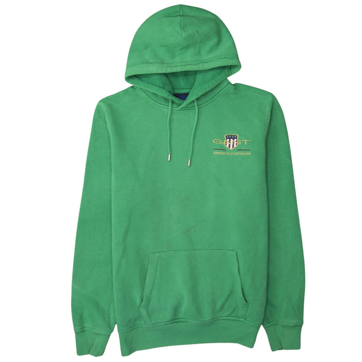 GANT Men's Green Embroidered Logo Pullover Hoodie L