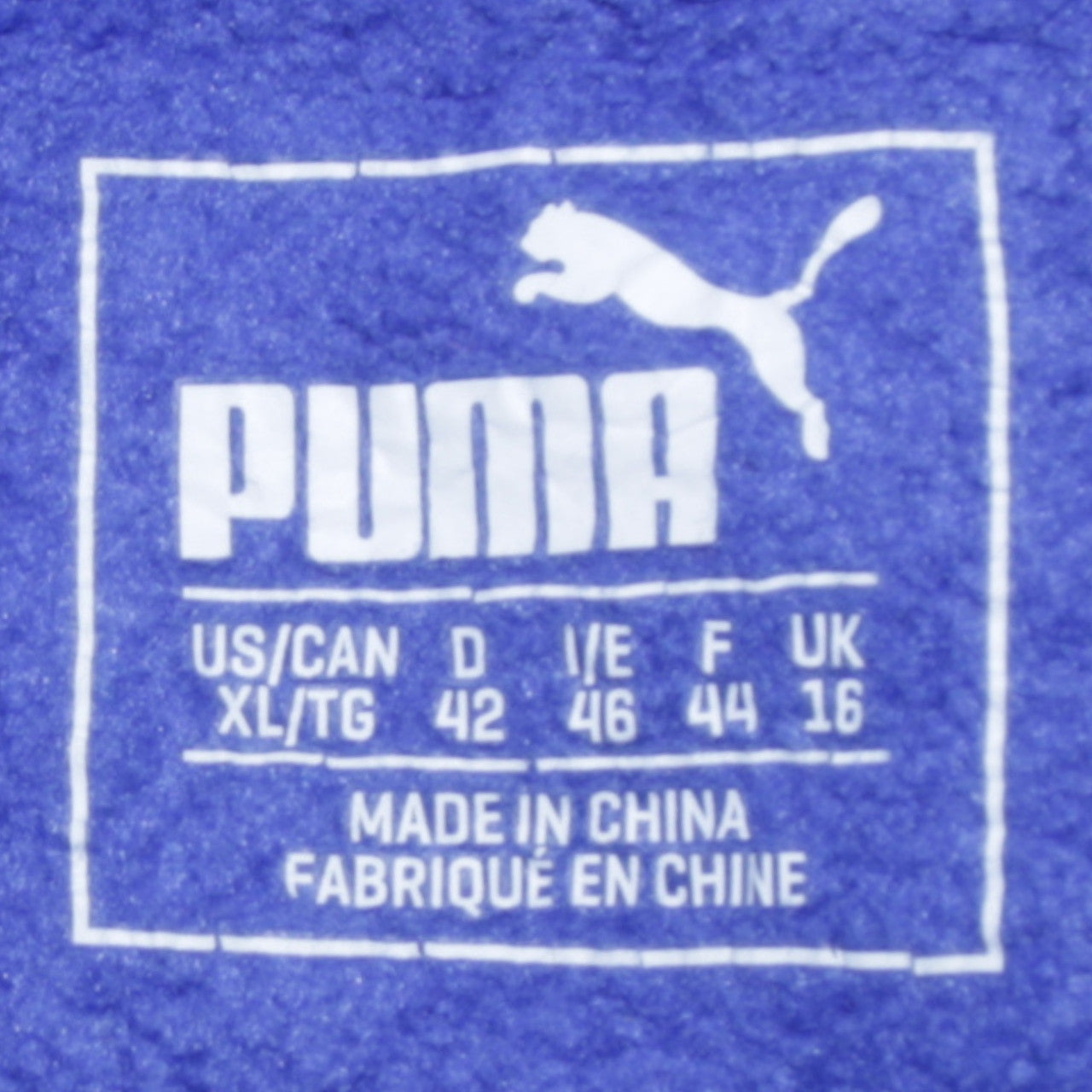Puma Womens Blue Pullover Hoodie Size 16 Cotton Logo Sweatshirt