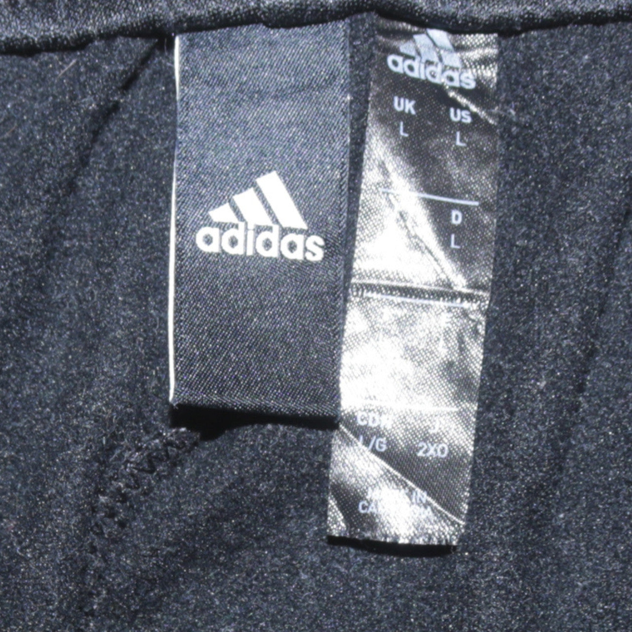 Adidas Men's Black L Track Pants Regular Fit Sports Trousers