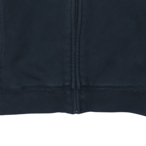 Puma Boys Black Track Jacket Size 12 Years Full Zip Cotton Blend