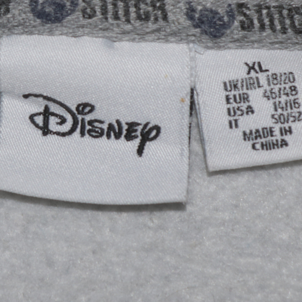 Disney Women Grey Lilo & Stitch Printed Pullover Sweatshirt XL