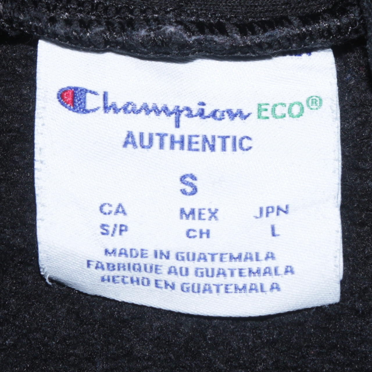 Champion Men's Black Pullover Hoodie S Sports Logo Fleece