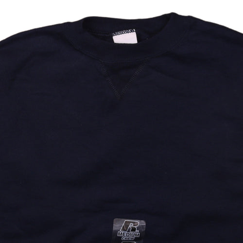Russell Athletic Boys Black Medium Pullover Crew Neck Sweatshirt