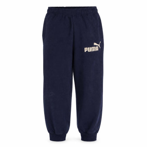 Puma Men Blue Sweatpants M Regular Fit Cotton Fleece Trousers