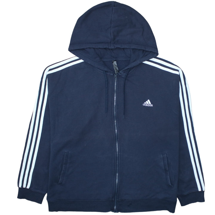 Adidas Women's Navy Blue Full Zip Hoodie XL 20-22 Hooded