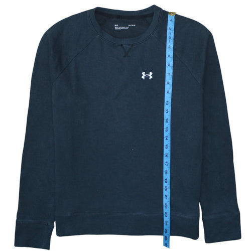 Under Armour Men's Black Crew Neck Fleece Sweatshirt L
