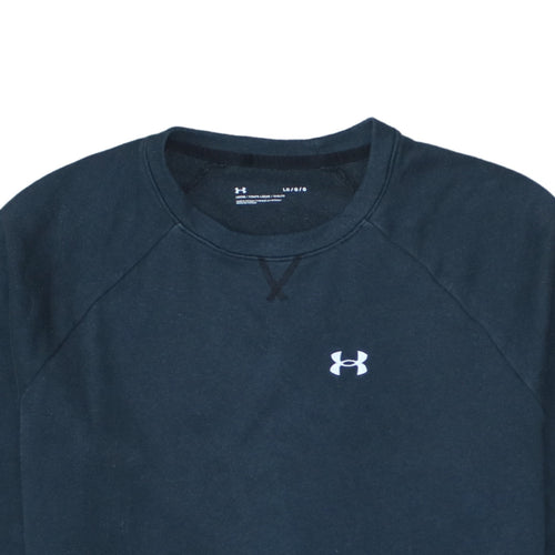 Under Armour Men's Black Crew Neck Fleece Sweatshirt L