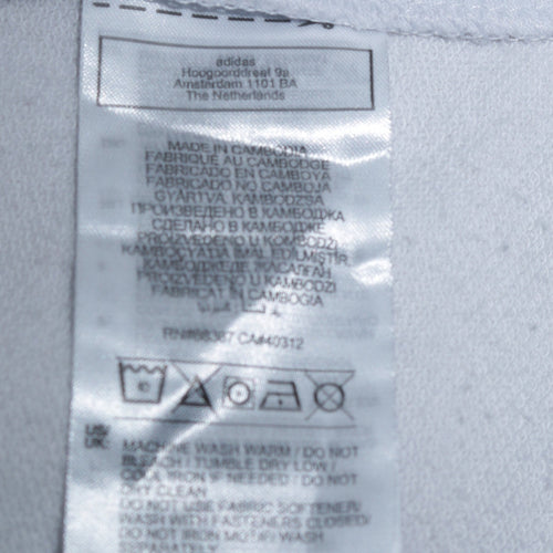 Adidas Women’s White Full Zip Hoodie Small Athletic Casual