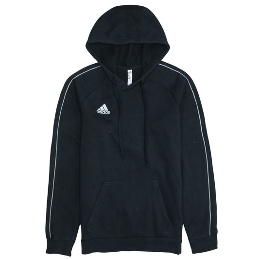 Adidas Mens Black Pullover Hoodie Size S Sports Fleece Sweatshirt