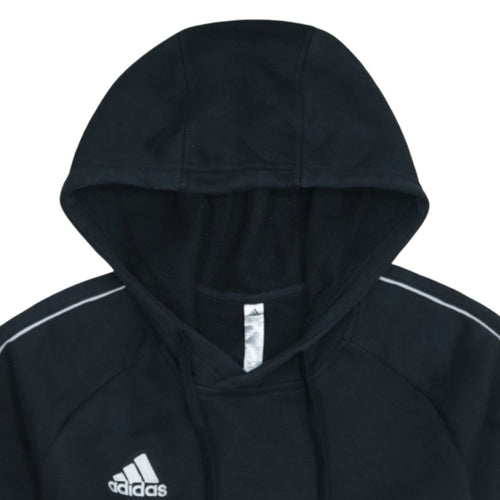 Adidas Mens Black Pullover Hoodie Size S Sports Fleece Sweatshirt