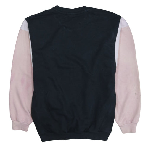 Adidas Womens Black Pink Sweatshirt UK 10 Pullover Crew Neck Logo