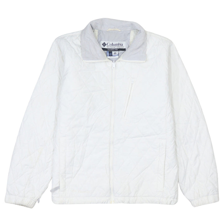 Columbia Women's White Quilted Interchange Jacket Size M