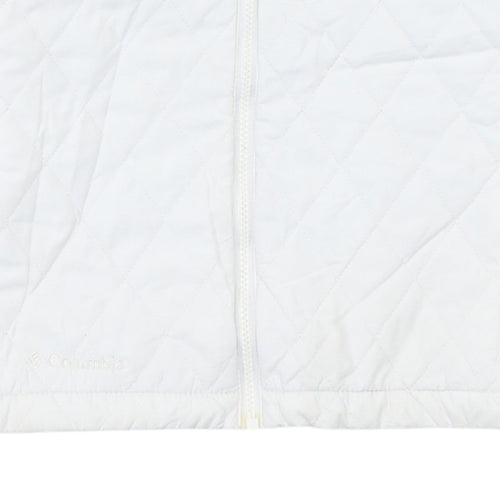 Columbia Women's White Quilted Interchange Jacket Size M