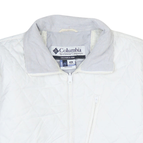 Columbia Women's White Quilted Interchange Jacket Size M