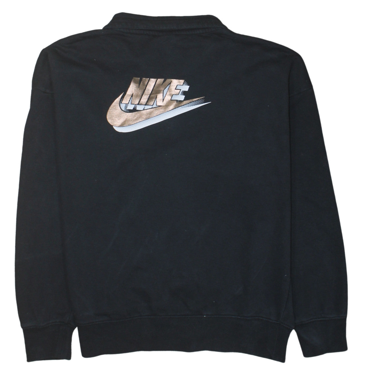 Nike Women's Black 1/4 Zip Oversized Sweatshirt Size S