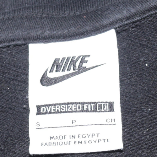 Nike Women's Black 1/4 Zip Oversized Sweatshirt Size S