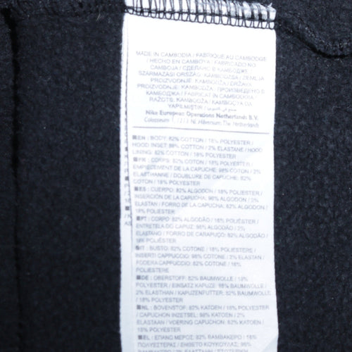 Nike Men's Black Pullover Hoodie Size S Fleece Sportswear