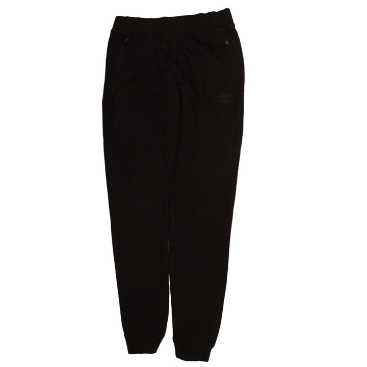 Umbro Womens Black Jogger Sweatpants Size S Fleece Lined Casual