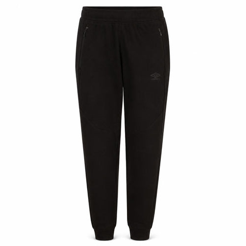 Umbro Womens Black Jogger Sweatpants Size S Fleece Lined Casual
