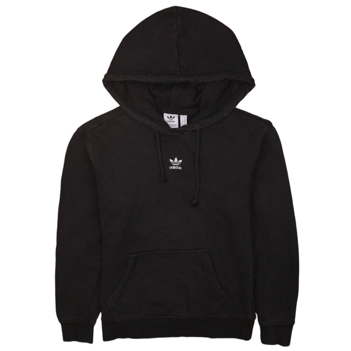 Adidas Women Black Pullover Hoodie UK 6 XS Hooded Sweatshirt