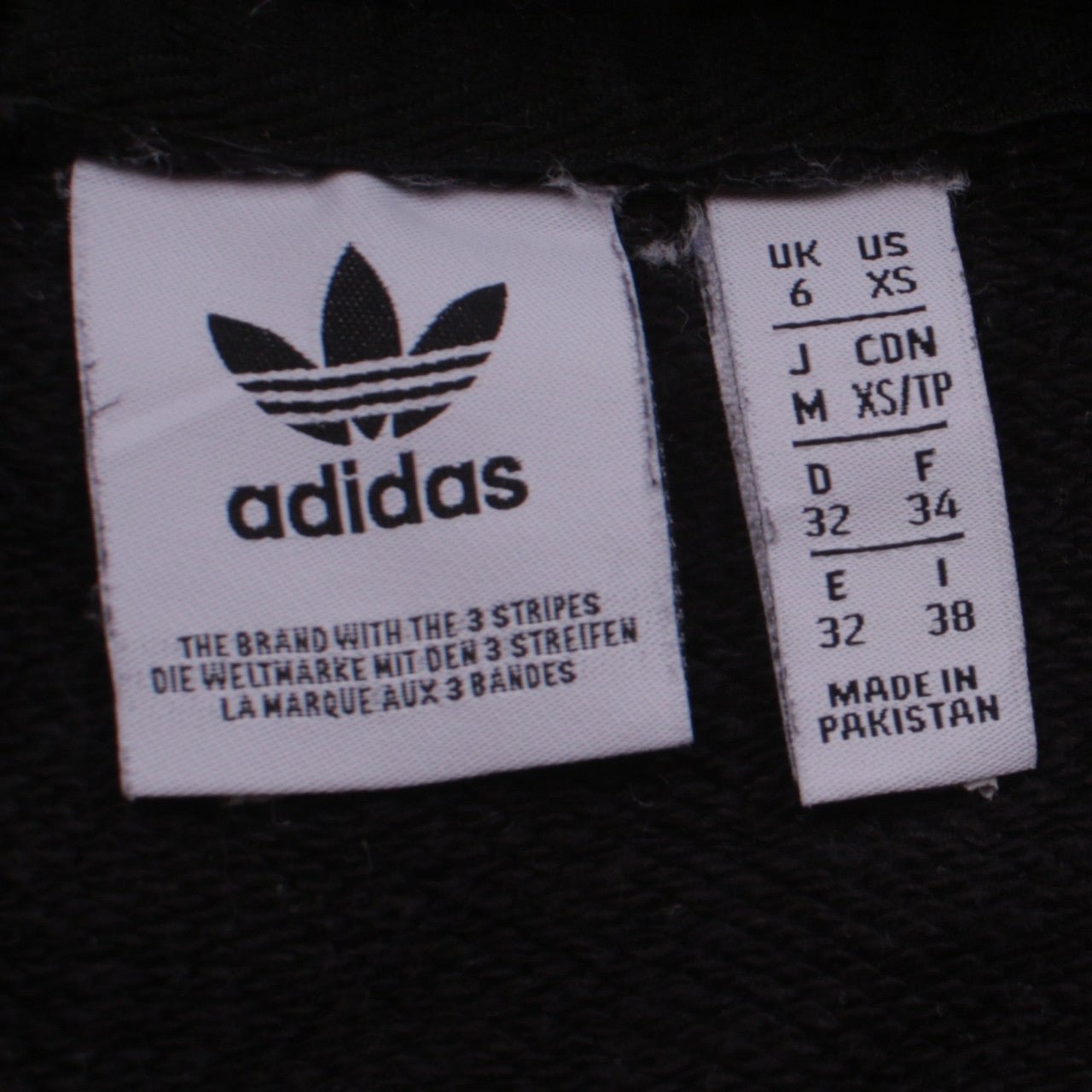 Adidas Women Black Pullover Hoodie UK 6 XS Hooded Sweatshirt