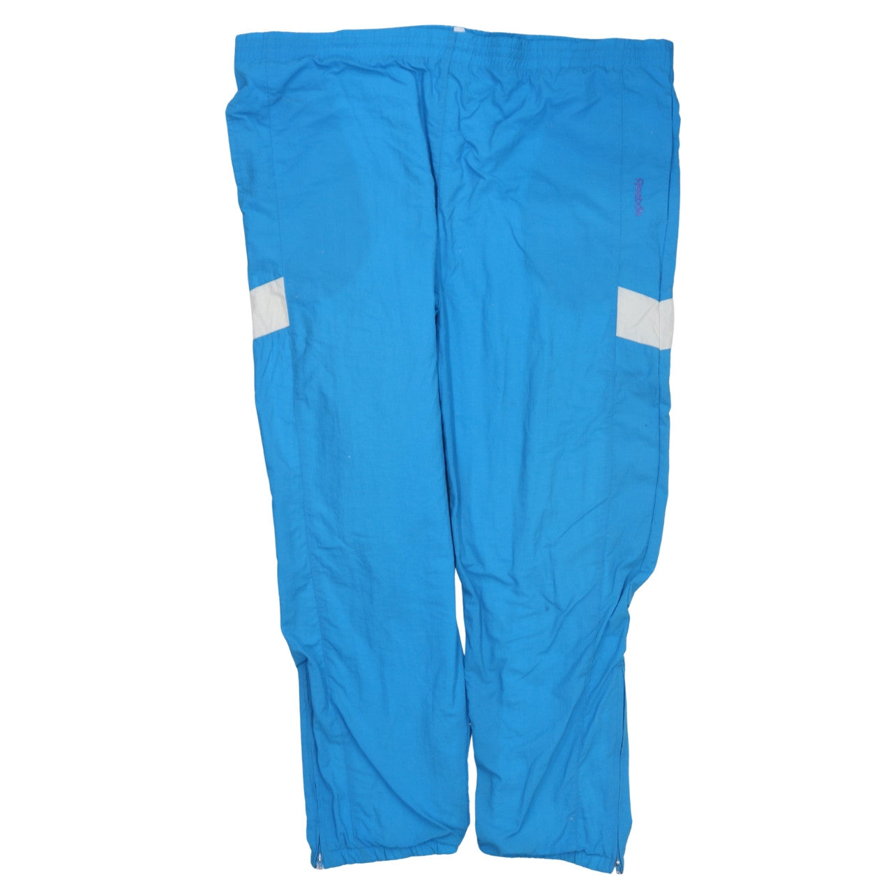 Reebok Men's Blue L Track Pants Lightweight Reflective Activewear