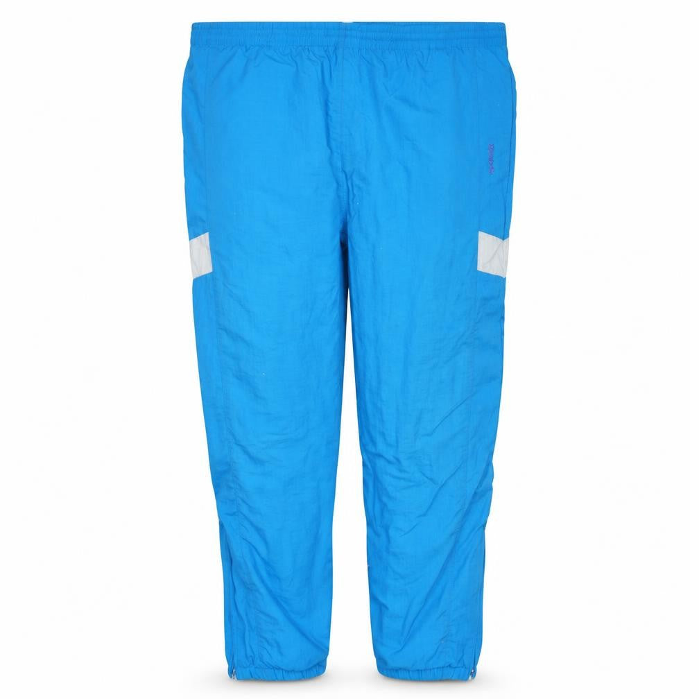 Front view of Reebok Men's Blue L Track Pants Lightweight Reflective Activewear