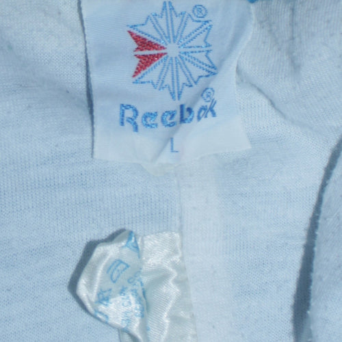 Reebok Men's Blue L Track Pants Lightweight Reflective Activewear