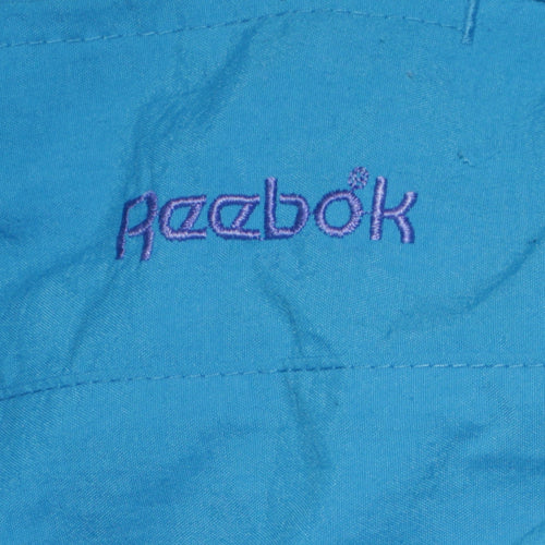 Reebok Men's Blue L Track Pants Lightweight Reflective Activewear