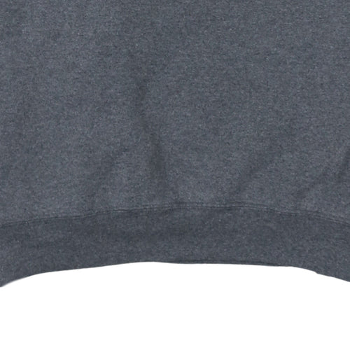 Champion Men's Grey Crew Neck Fleece Pullover Sweatshirt Size L
