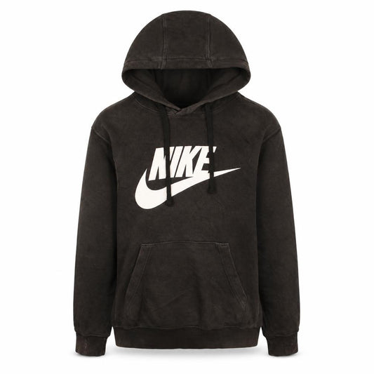 Front view of Nike Men's Black XS Pullover Hoodie Fleece Logo Sportswear