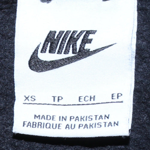 Nike Men's Black XS Pullover Hoodie Fleece Logo Sportswear