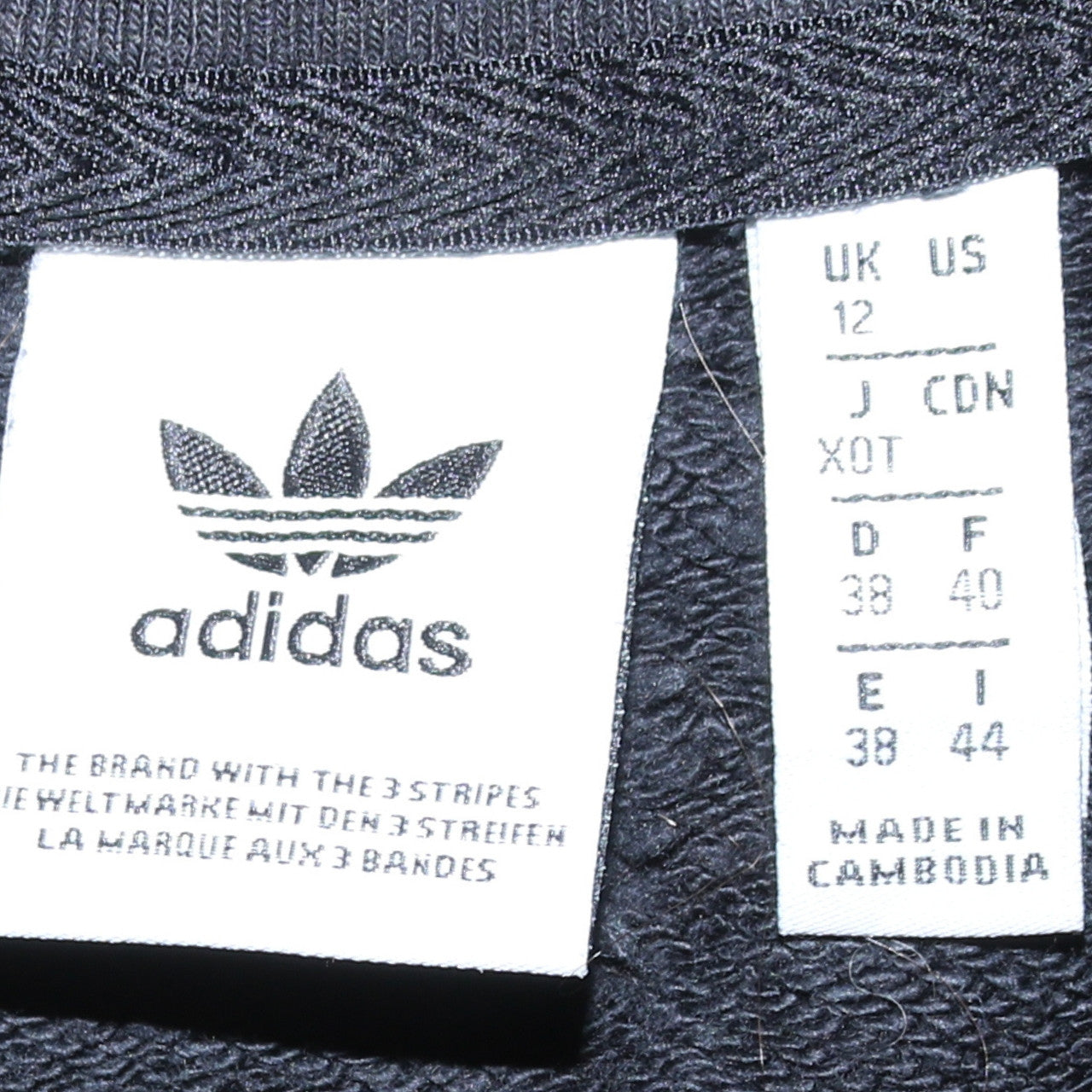 Adidas Womens Black 1/2 Zip Sweatshirt Size 12 Logo Detail