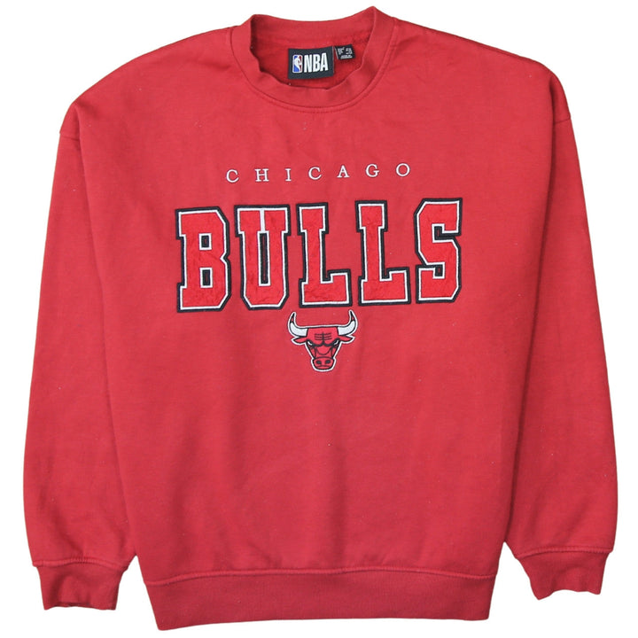 NBA Chicago Bulls Red Sweatshirt Women S Pullover Crew Neck Style