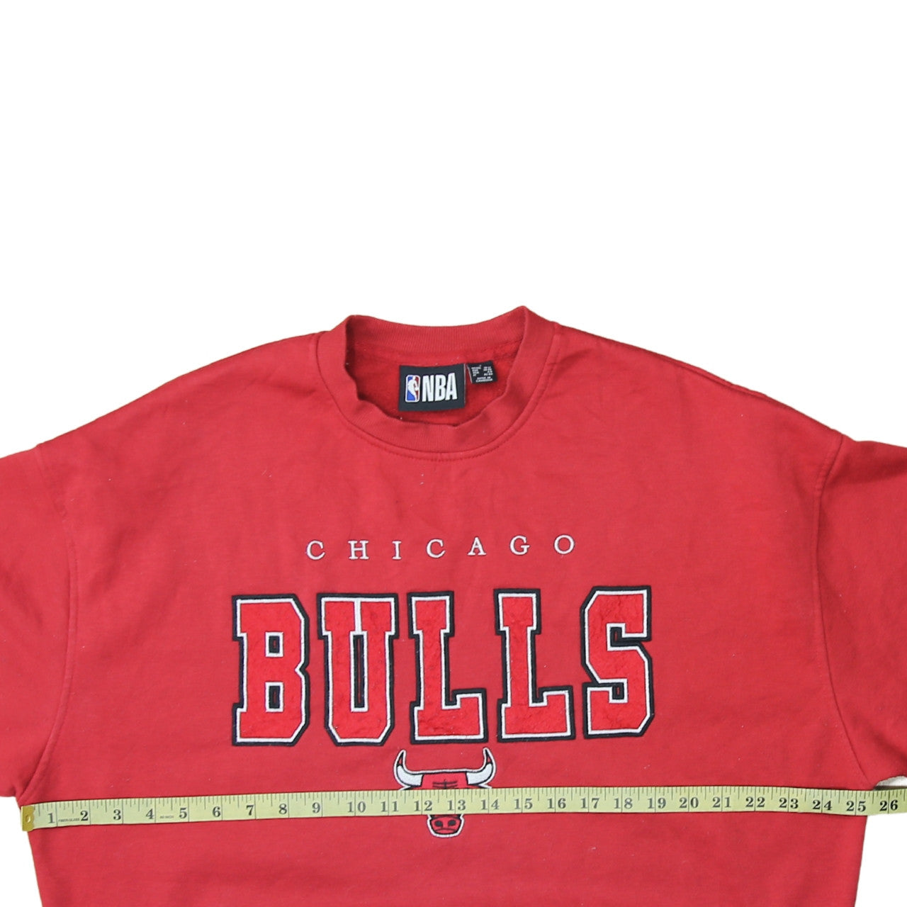 NBA Chicago Bulls Red Sweatshirt Women S Pullover Crew Neck Style