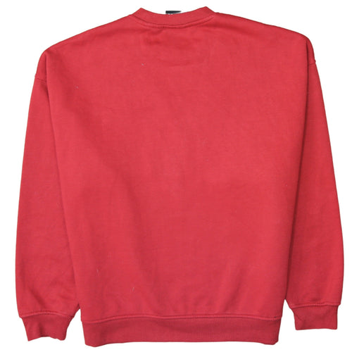NBA Chicago Bulls Red Sweatshirt Women S Pullover Crew Neck Style